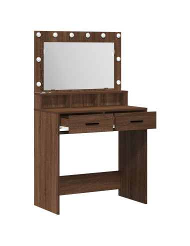 Tavolo da Trucco con cassetto Rovere Marrone 79 x 41 x 135 cm