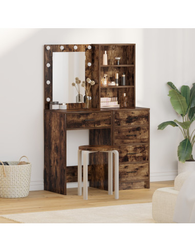 Tavolo da Trucco con cassetto 2 pcs Marrone 50 x 41 x 135 cm