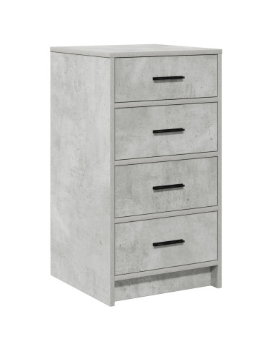 Tavolo da Trucco 3 pcs Grigio cemento Legno multistrato