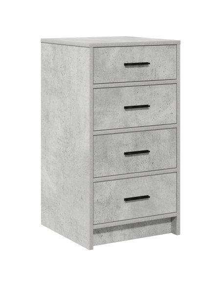 Tavolo da Trucco 3 pcs Grigio cemento Legno multistrato