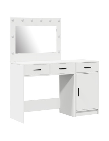 Tavolo da Trucco 2 pcs Bianco 40 x 41 x 75 cm Legno multistrato