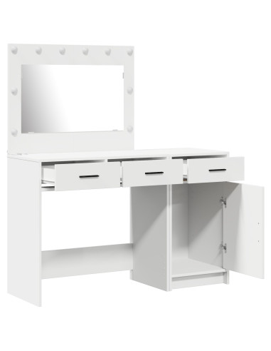 Tavolo da Trucco 2 pcs Bianco 40 x 41 x 75 cm Legno multistrato