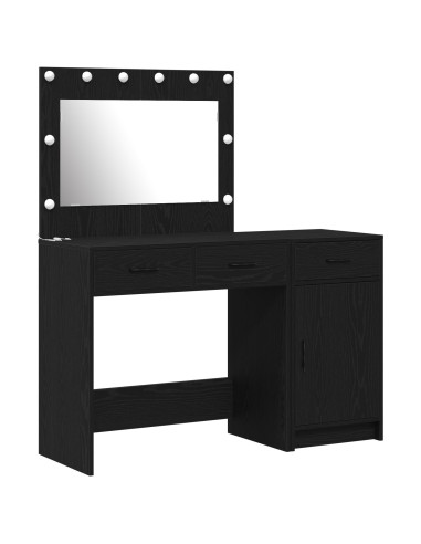 Tavolo da Trucco 2 pcs Nero 40 x 41 x 75 cm Legno multistrato
