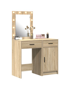 Tavolo da Trucco con cassetto 2 pcs Marrone 50 x 41 x 135 cm 2