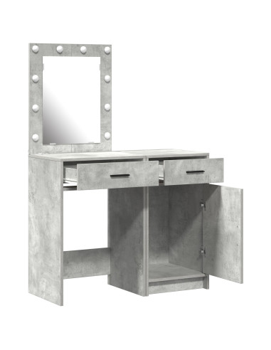 Tavolo da Trucco con cassetto 2 pcs Grigio 50 x 41 x 135 cm