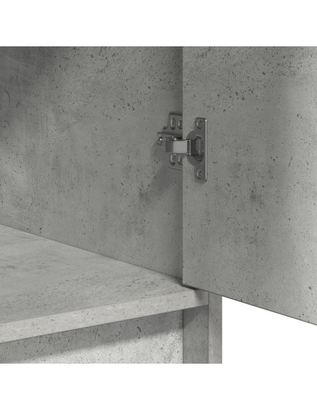 Set di 3 pezzi per toeletta con LED Grigio cemento in Legno ingegnerizzato