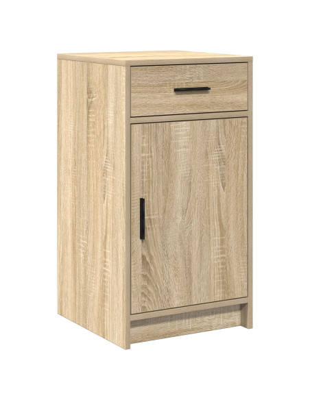 Set da Toeletta 3 Pezzi con LED in Rovere Sonoma in Legno Ingegnerizzato