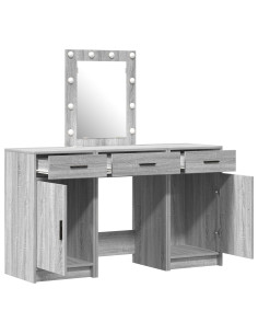 Tavolo da Trucco Grigio 50 x 41 x 135 cm Legno multistrato