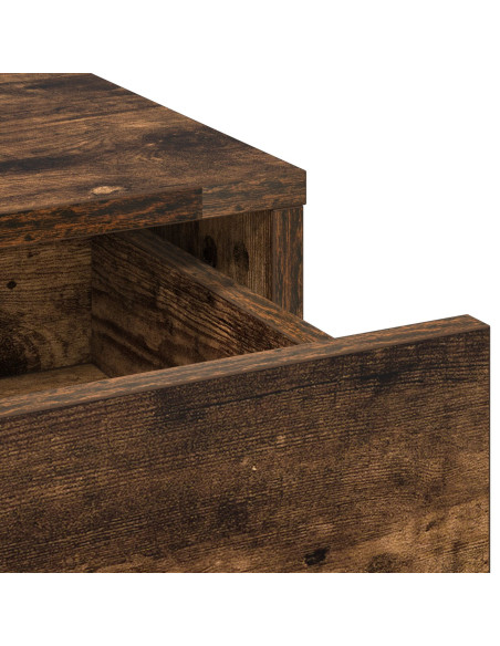 Set da Toeletta a 3 Pezzi  in Legno Ingegnerizzato Fumé