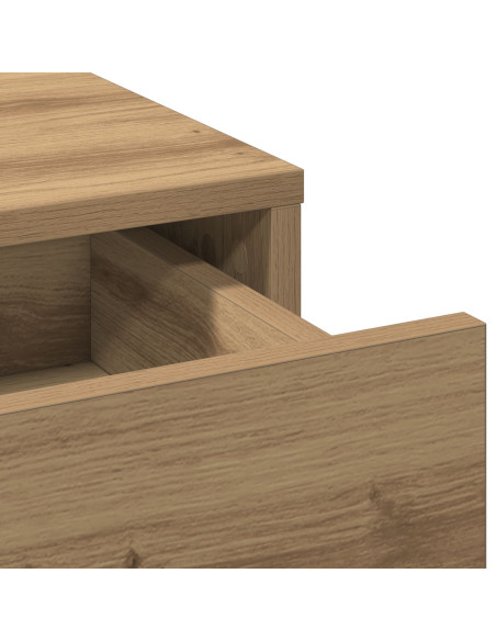 Set di Toeletta in 3 Pezzi  in Legno Ingegnerizzato Rovere Artigianale