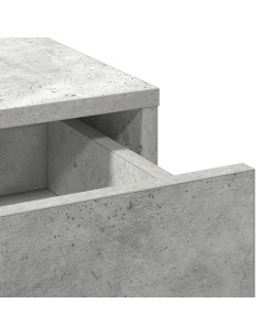 Set da tavolo da trucco con LED con porta 3 pcs Grigio cemento