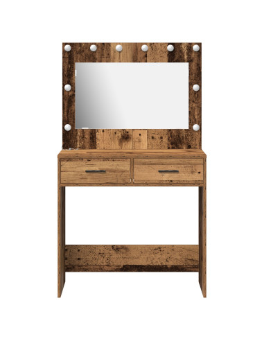 Tavolo da Trucco con cassetto Legno vecchio 78,5 x 41 x 135 cm