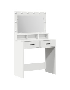 Tavolo da Trucco Bianco 79 x 41 x 135 cm Legno multistrato 2