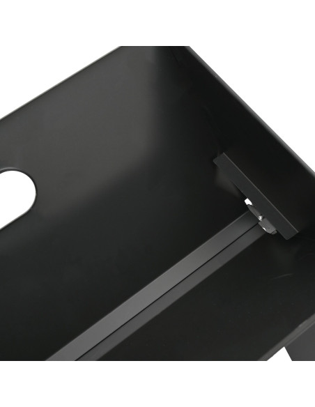 Grill a carbone pieghevole  Nero 46x30x31 cm in acciaio