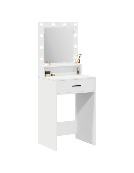 Toeletta  con luci LED Bianca 50x41x135 cm