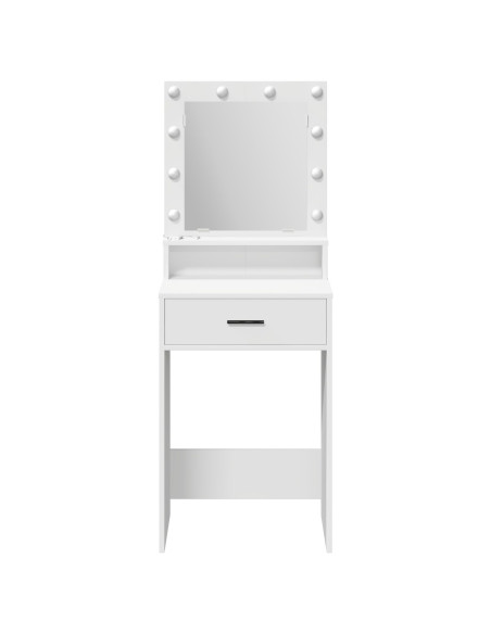 Toeletta  con luci LED Bianca 50x41x135 cm