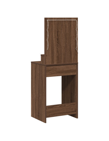 Tavolo da Trucco con cassetto Rovere Marrone 50 x 41 x 135 cm
