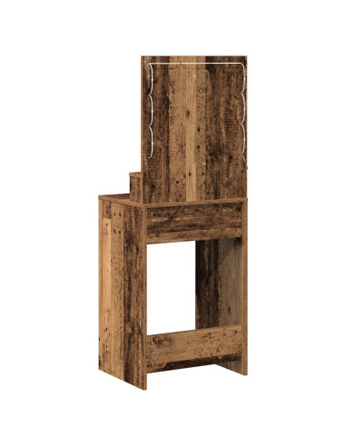 Tavolo da Trucco con cassetto Legno vecchio 50 x 41 x 135 cm