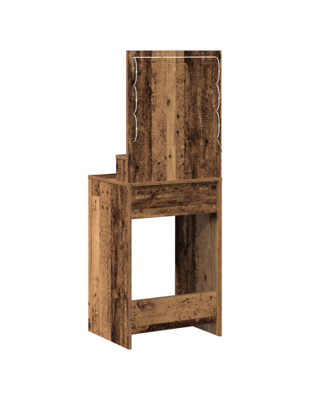 Tavolo da Trucco con cassetto Legno vecchio 50 x 41 x 135 cm