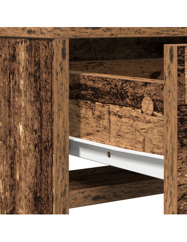 Tavolo da Trucco con cassetto Legno vecchio 50 x 41 x 135 cm