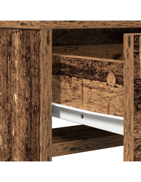 Tavolo da Trucco con cassetto Legno vecchio 50 x 41 x 135 cm