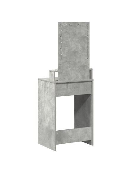 Toeletta  con luci LED Grigio cemento 50x41x140 cm