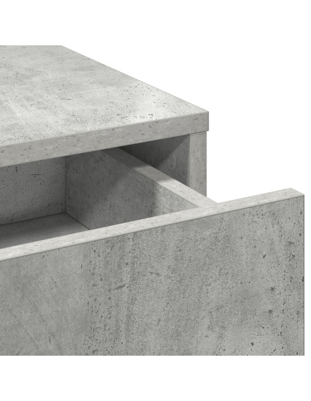 Toeletta  con luci LED Grigio cemento 50x41x140 cm