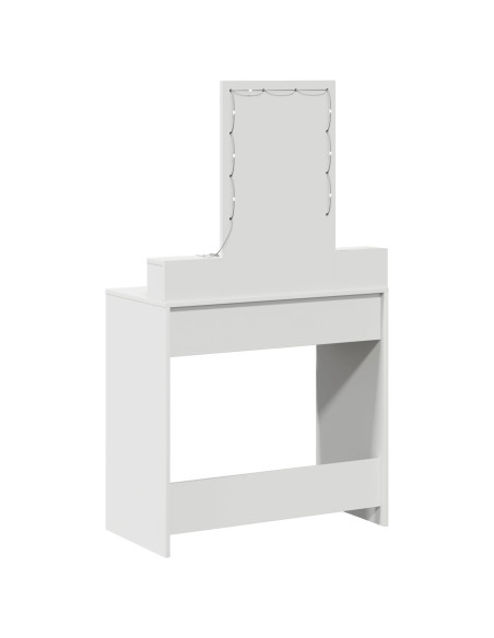 Toeletta  con luci LED bianca 79x41x140 cm