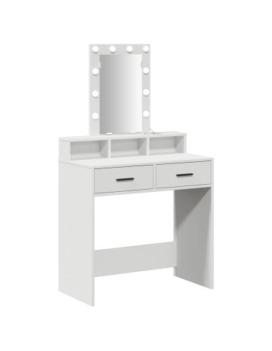 Tavolo da Trucco Bianco 79 x 41 x 140 cm Legno multistrato