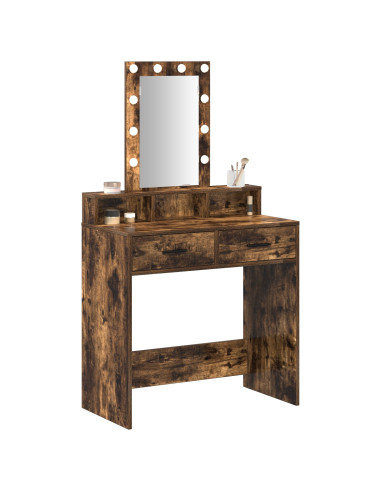 Tavolo da Trucco Marrone 79 x 41 x 140 cm Legno multistrato