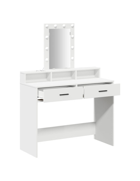 Tavolo da Vanità  Bianco MDF 100 x 41 x 140 cm Tavolo da Vanità