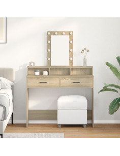 Tavolo da Trucco Marrone 100 x 41 x 140 cm Legno multistrato 2