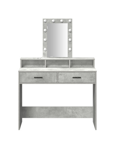 Tavolo da Trucco Grigio 100 x 41 x 140 cm Legno multistrato