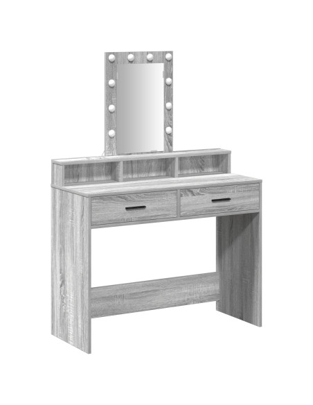 Tavolo da Trucco Grigio 100 x 41 x 140 cm Legno multistrato