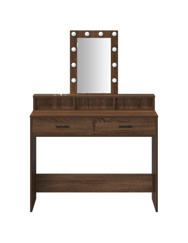 Tavolo da Trucco Marrone 100 x 41 x 140 cm Legno multistrato