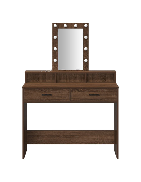 Tavolo da Trucco Marrone 100 x 41 x 140 cm Legno multistrato