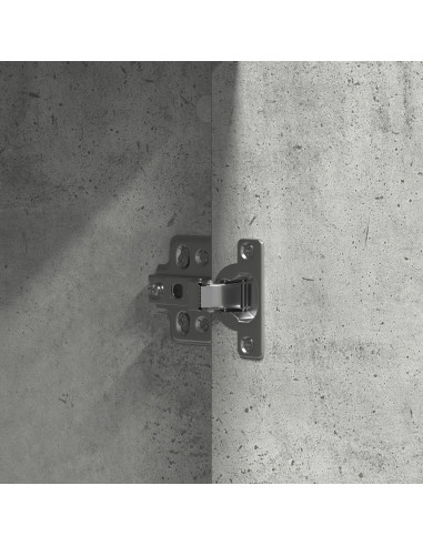 Tavolo da Trucco con porta Grigio chiaro 102 x 33 x 135 cm