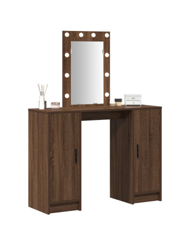 Tavolo da Trucco Marrone 102 x 33 x 135 cm Legno multistrato