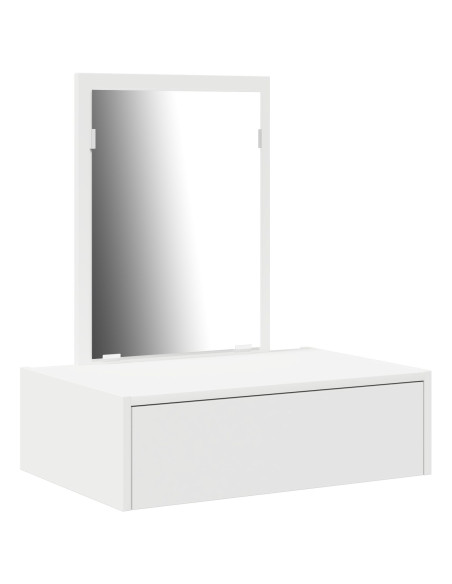 Tavolo da trucco a parete Bianco 60x40x70 cm