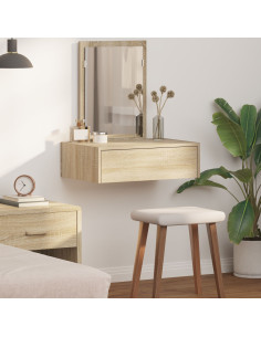 Tavolo da Trucco Marrone 60 x 40 x 70 cm Legno multistrato 2