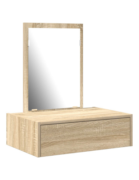 Tavolo da trucco a parete  Rovere Sonoma 60x40x70 cm