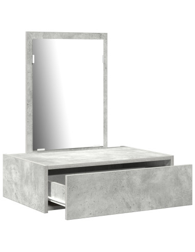 Tavolo da Trucco Grigio 60 x 40 x 70 cm Legno multistrato