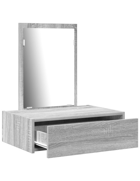 Tavolo da trucco sospeso  Grigio Sonoma 60x40x70 cm