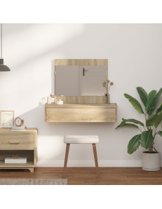 Tavolo da Trucco Marrone 83 x 40 x 70 cm Legno multistrato 2