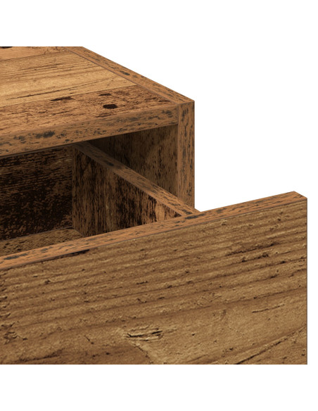Tavolo da trucco a parete  in legno vecchio 83x40x70 cm