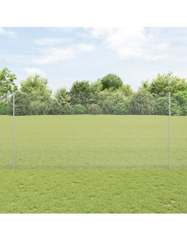 Recinzione con Posto Argento 1,5 x 25 m Acciaio