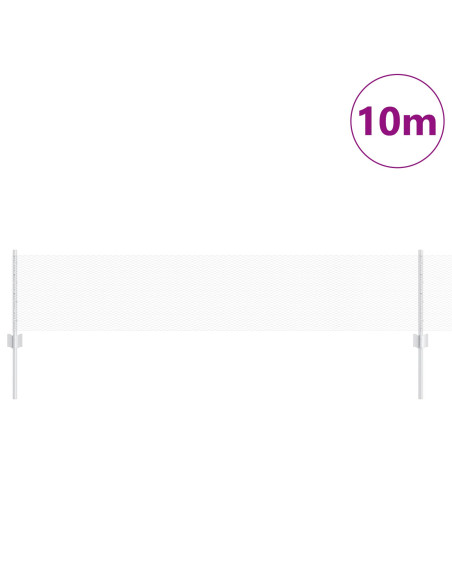 Pali per recinzione  5 pz U-Channel 40 cm Acciaio zincato, Recinzione esagonale  0.4x10 m Acciaio zincato