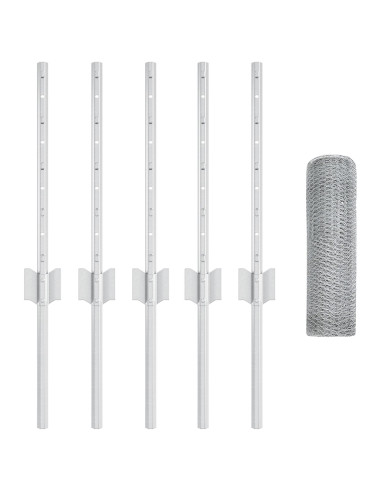 Recinzione con Posto Argento 0,4 x 10 m Acciaio