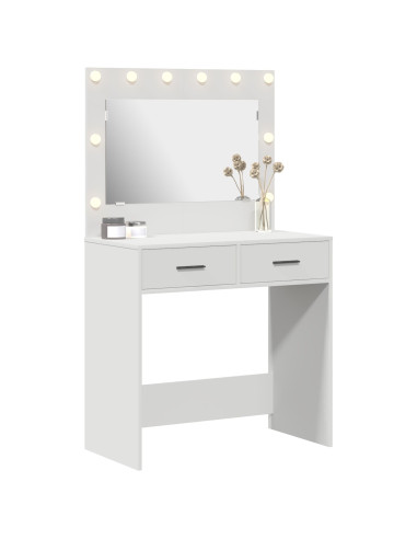 Tavolo da Trucco Bianco 78,5 x 41 x 135 cm Legno multistrato