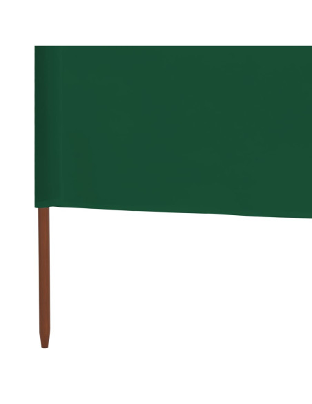 Paravento a 3 Pannelli in Tessuto 400x160 cm Verde